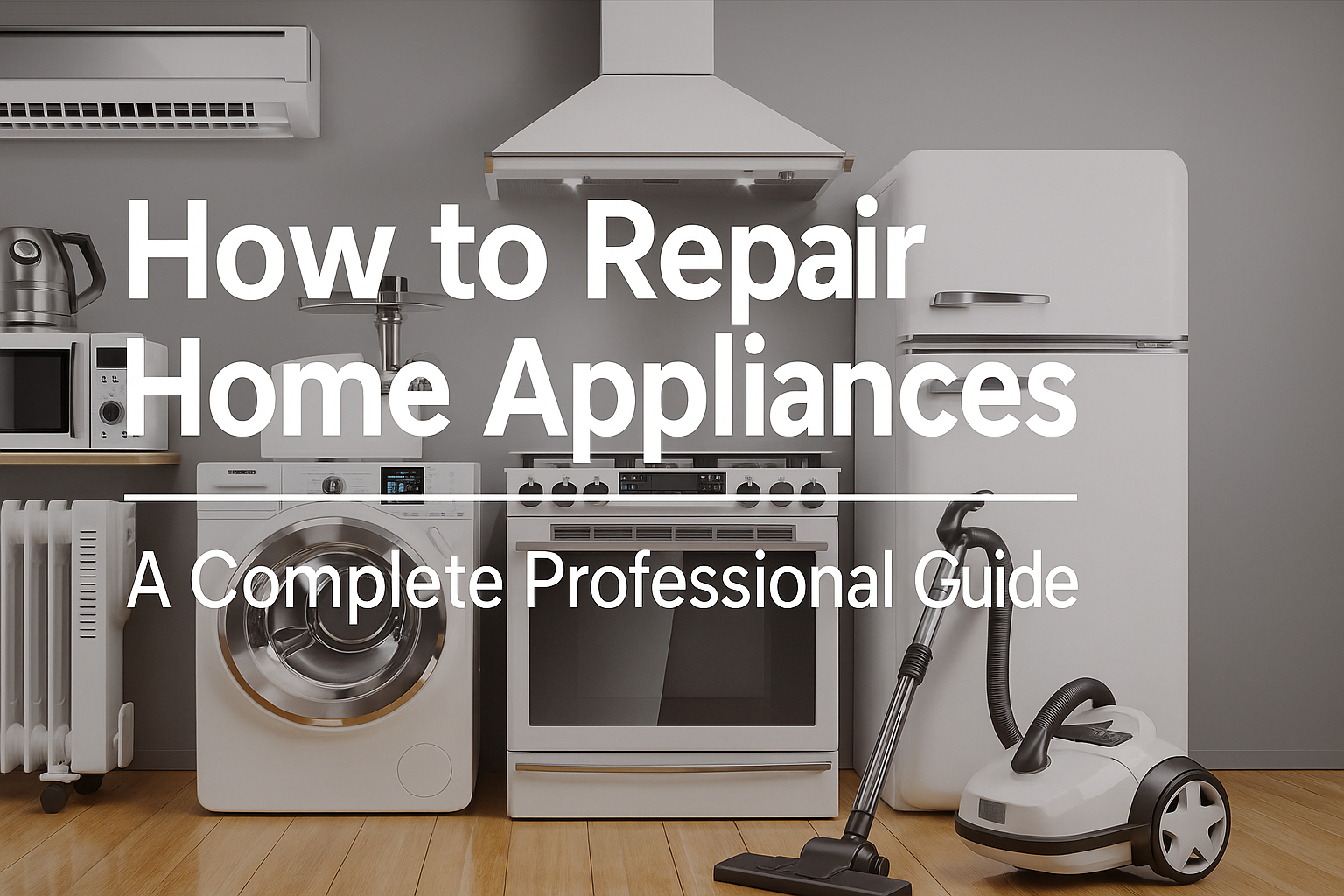 How to Repair Home Appliances: A Complete Professional Guide