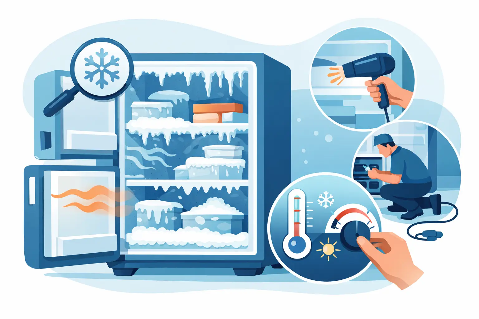 Why Does My Freezer Frost Up? Causes and Fixes
