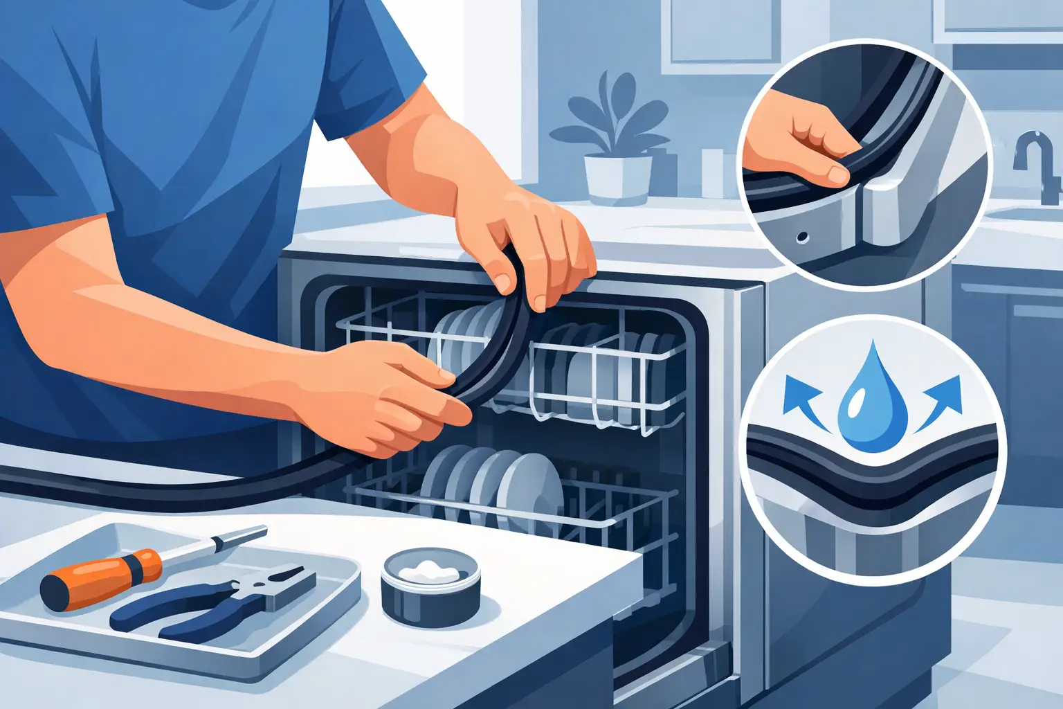 How to Replace Dishwasher Seal Without Leaks