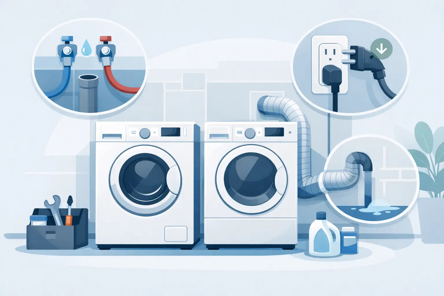Washer and Dryer Hookup Guide for a Safe Setup