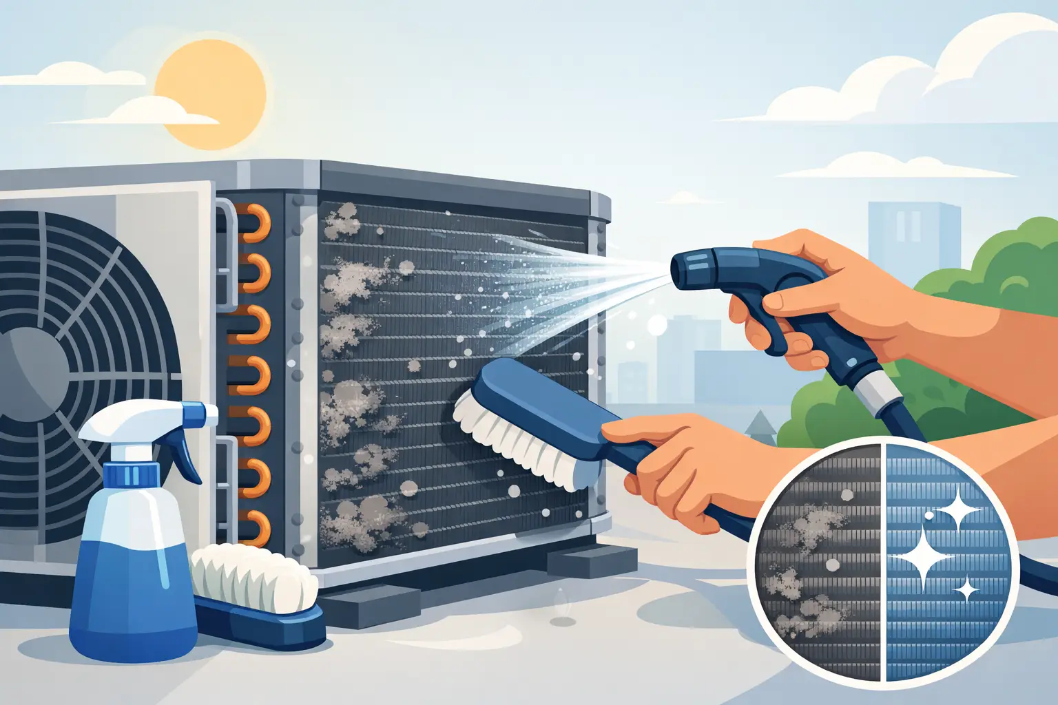 How to Clean Condenser Coils Without Damaging Them